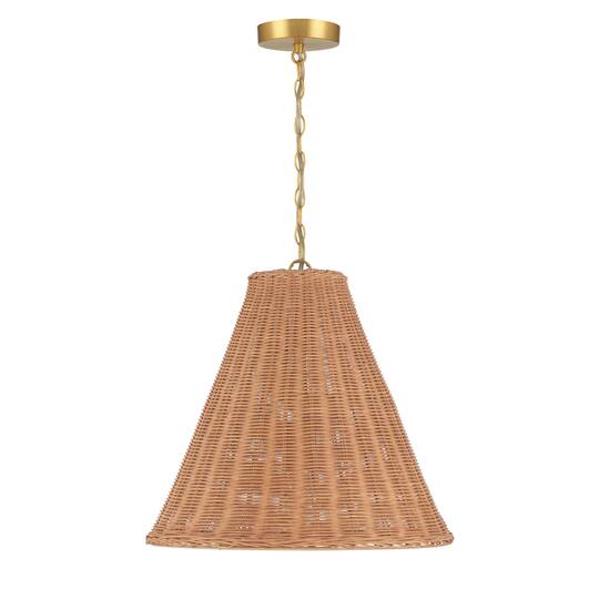 Hello Honey® Rattan Taper Pendant Light